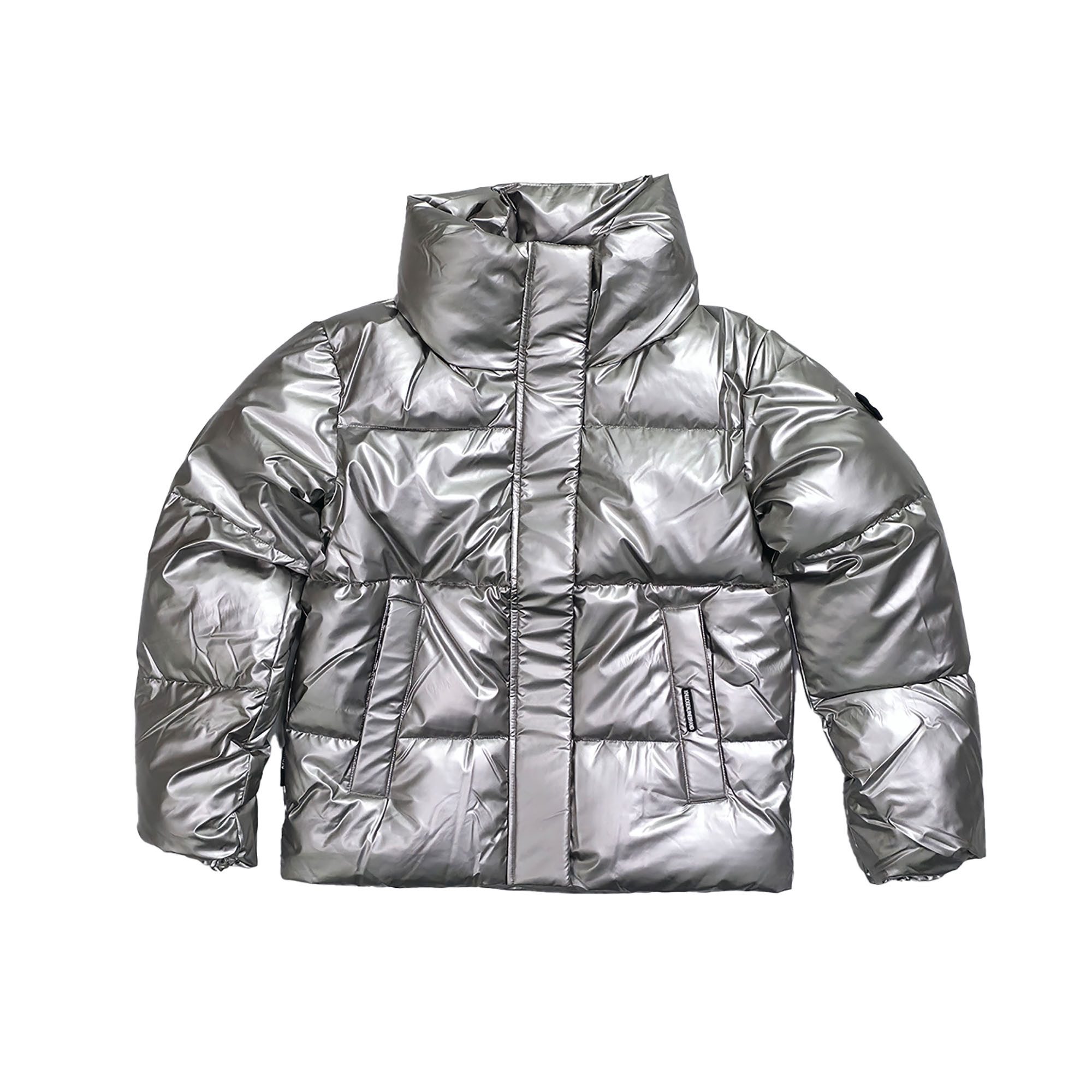 khujo Steppjacke Khujo Damen Jacke Rinja2 Shiny royal silver (1-St., kein Set) in Unifarbe
