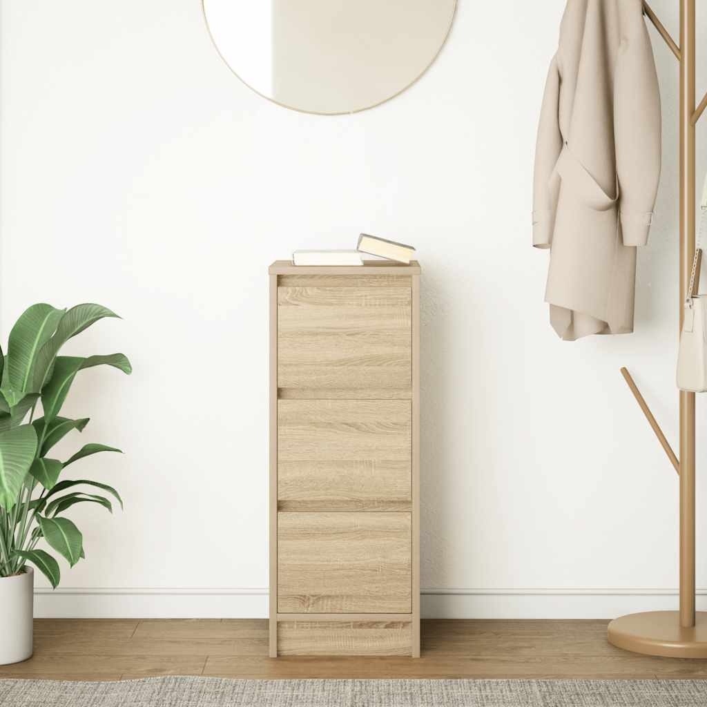 vidaXL Sideboard Sideboard Sonoma-Eiche 29,5x34x76 cm günstig online kaufen