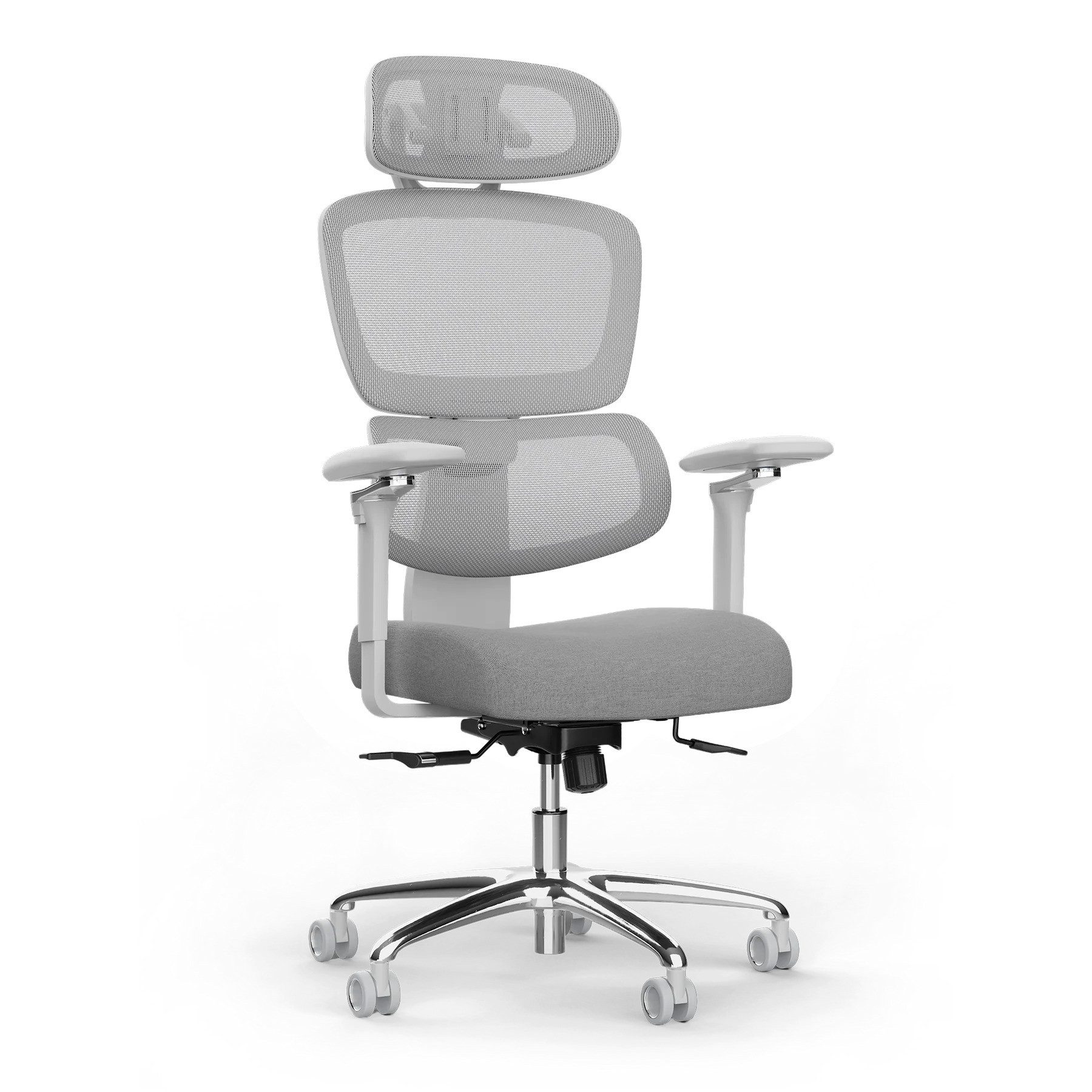 DESKSPACE Schreibtischstuhl Move Pro Bürostuhl – ergonomisch, Netzrücken, 3 Neigungen, 150 kg, Ergonomisch, 3D-Armlehnen, Netzrücken, 3-Neigungsstufen