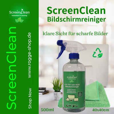 Screen Clean Reinigungs-Set ScreenClean 500ml LCD-TFT-OLED-LCD Reiniger inkl. Microfasertuch, (1-St)