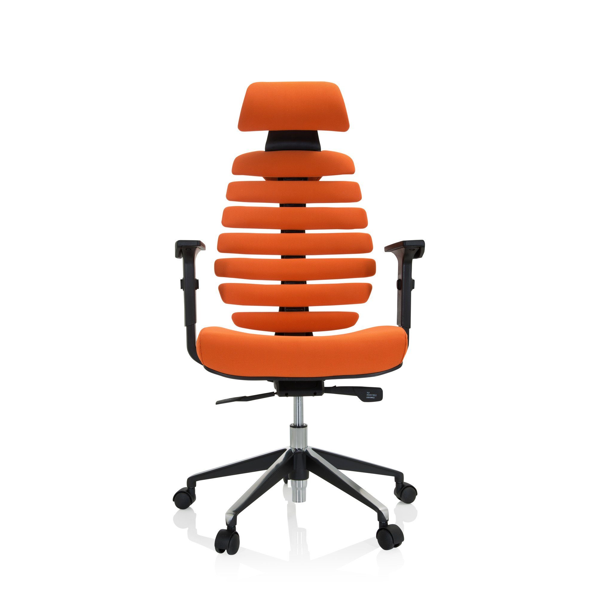hjh OFFICE Drehstuhl Profi Bürostuhl ERGO LINE II PRO Stoff (1 St), Schreibtischstuhl ergonomisch Orange