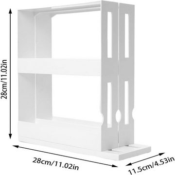 Lubgitsr Gewürzregal Gewürzregal stehend,Praktisches Gewuerzregal,Platzsparender, 1-tlg.