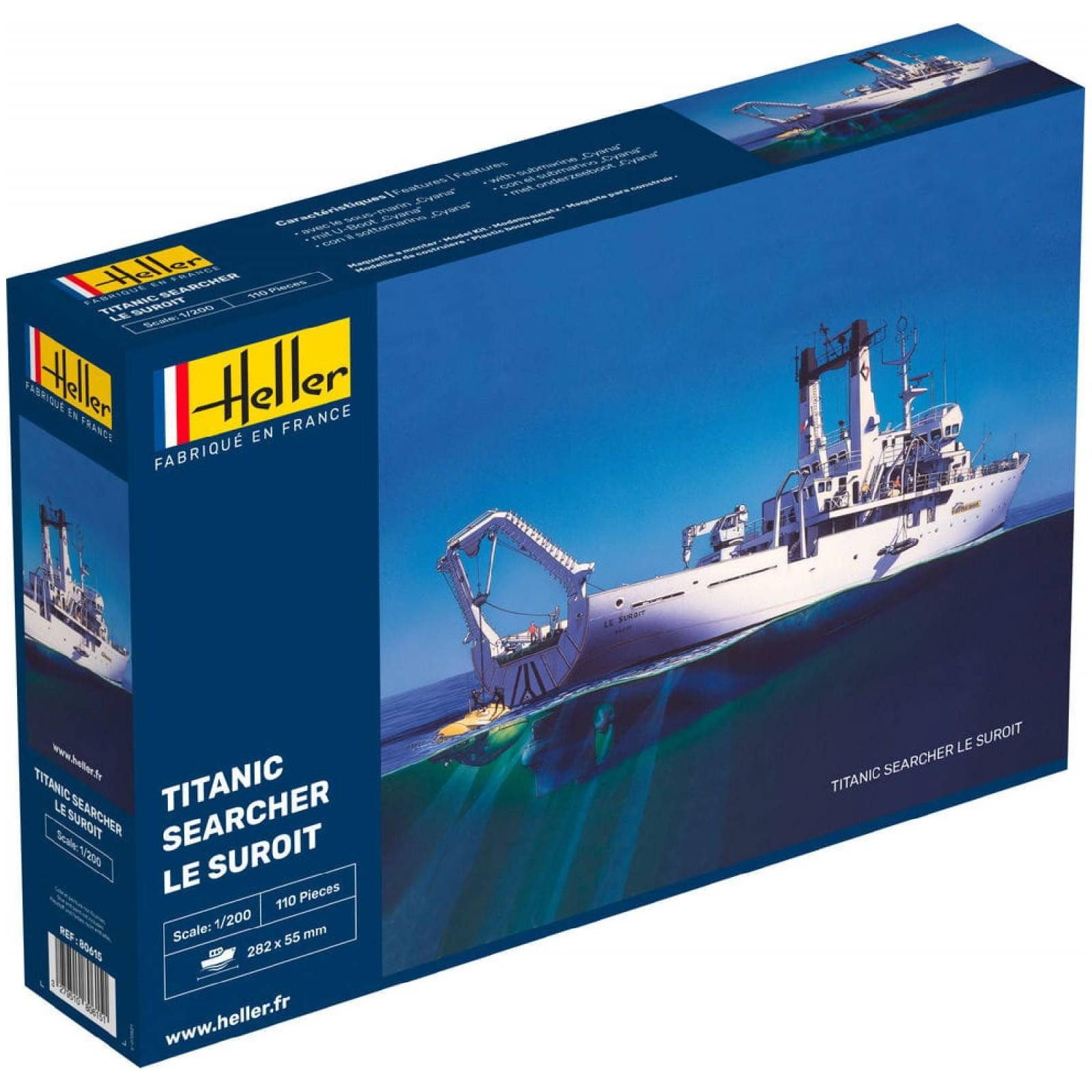 Heller Modellbausatz Titanic Searcher Le Suroit, Maßstab 1:200