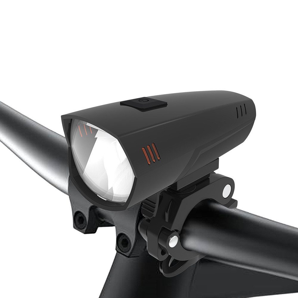 Kityhome Fahrrad-Frontlicht USB-Ladebares Fahrradfrontlicht, 60 LUX Superhell, Leicht, Universell für alle Fahrradlenker