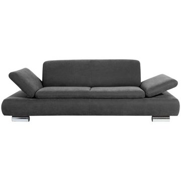 58 aufm Kessel Sofa Sofa 2,5-Sitzer Kaye Bezug Veloursstoff Metallfuß, Sparpreis inkl. Kostenlosem Versand 1 Teile, verstellbare Funktionsarmteile,hochwertig verarbeitet,bequemer Sitz