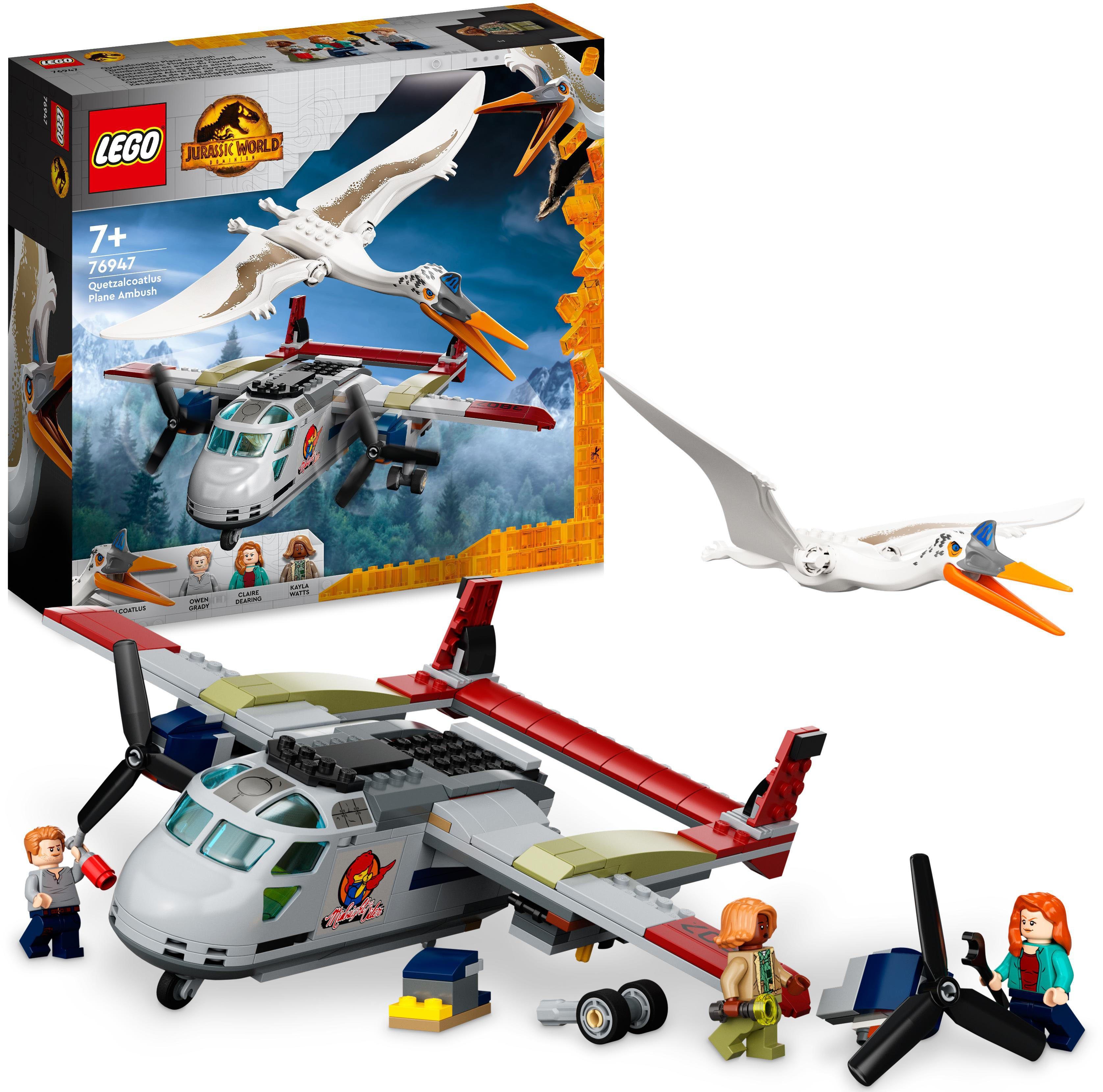 LEGO® Konstruktionsspielsteine Quetzalcoatlus: Flugzeug-Überfall (76947), LEGO® Jurassic World, (306 St), Made in Europe