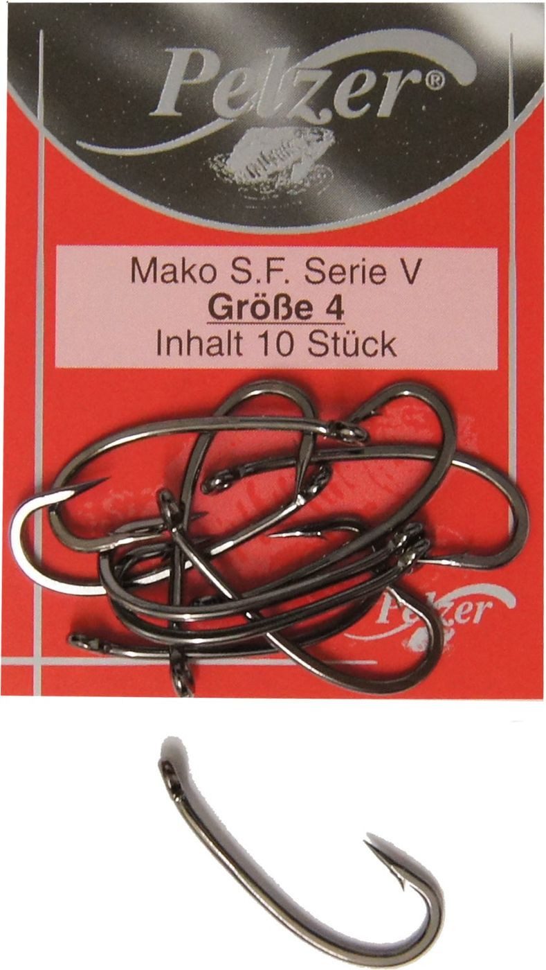 Karpfenhaken Pelzer Haken Mako Super Fly Serie 5 Gr. 4