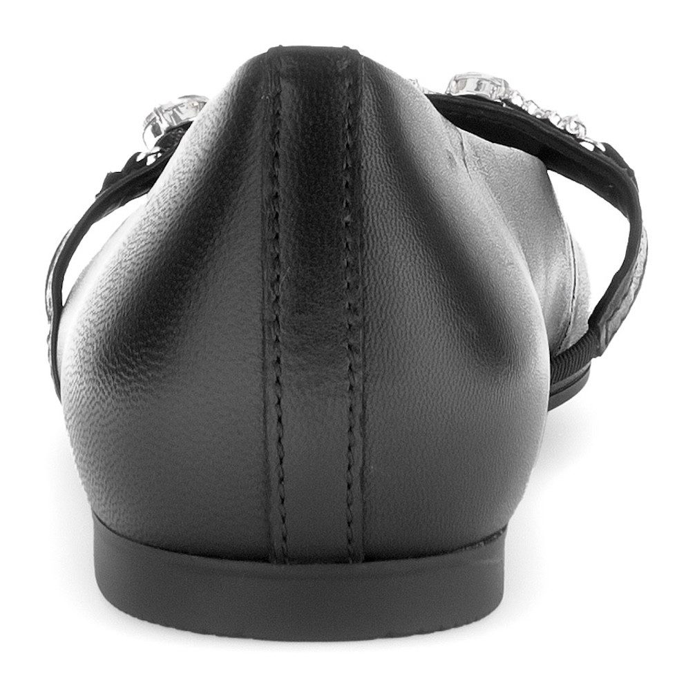 Gabor Ballerina, Blockabsatz, Bequemschuh, Flats mit funkelnden Schmuckstei günstig online kaufen