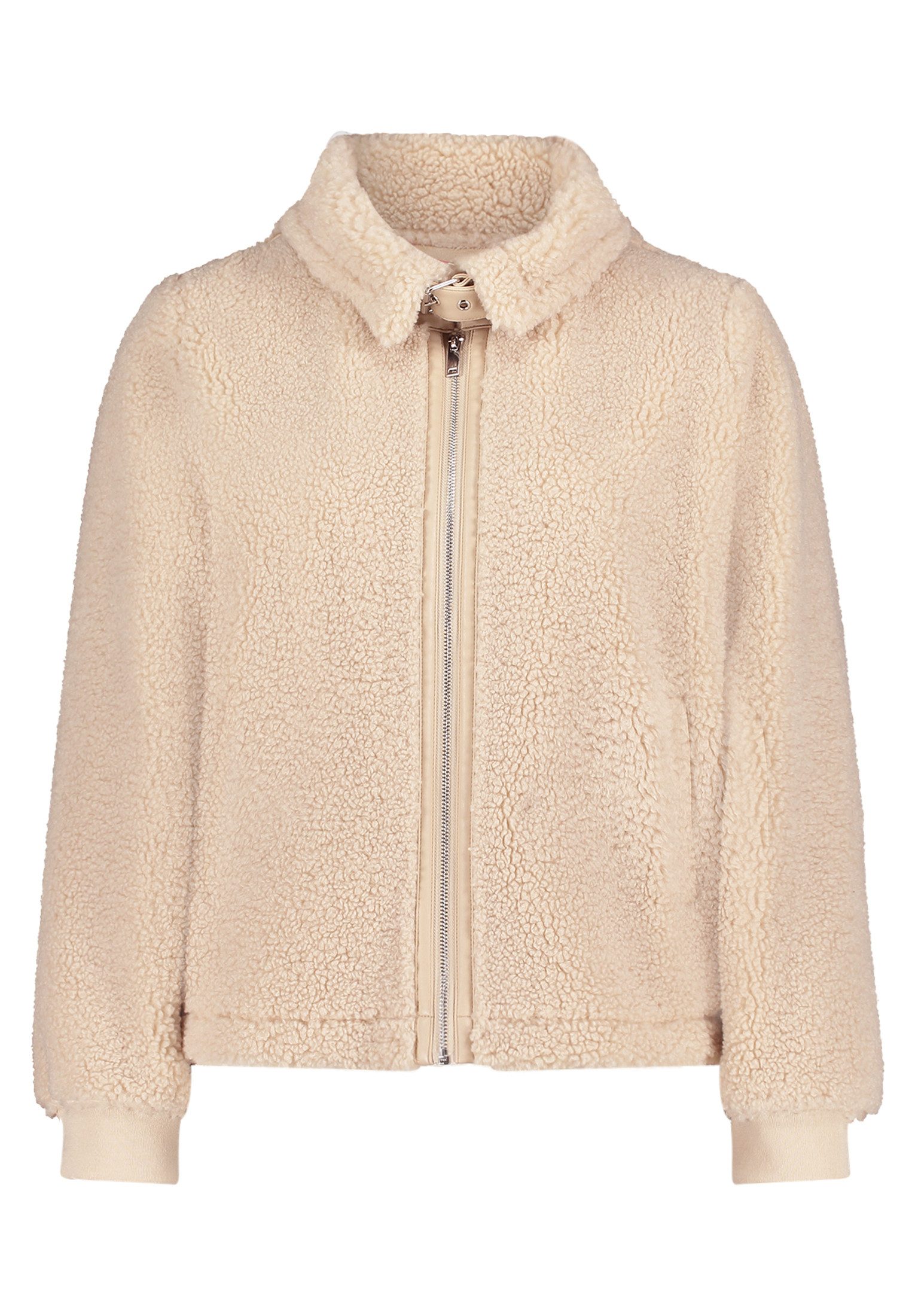 Cartoon Plüschjacke Damen Plüschjacke mit Eingrifftaschen günstig online kaufen