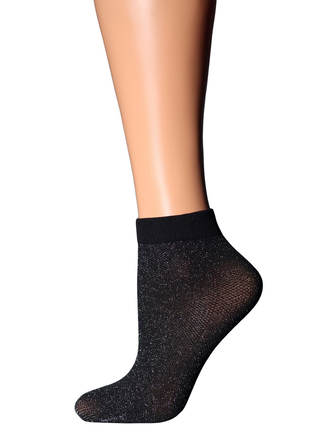 GIULIA Socken mit Glitzer Lurex optimal für Party oder Sylvester 60 DEN (1-Paar)