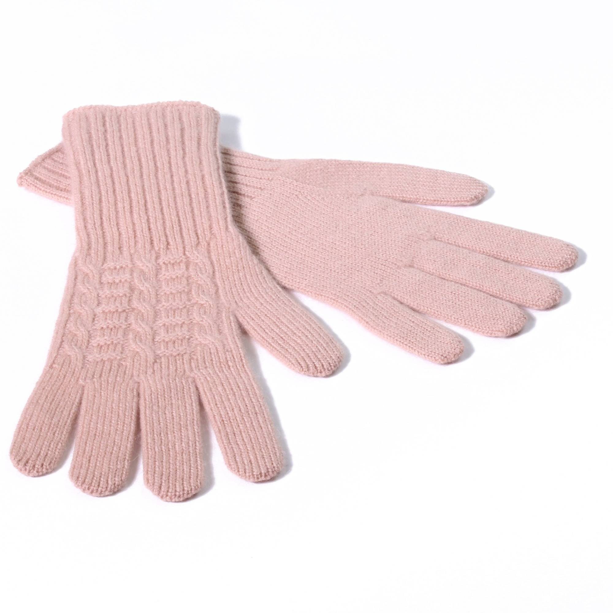 Tumelo Strickhandschuhe Handschuhe 100% Kaschmir DamenCamel | Strickhandschuhe