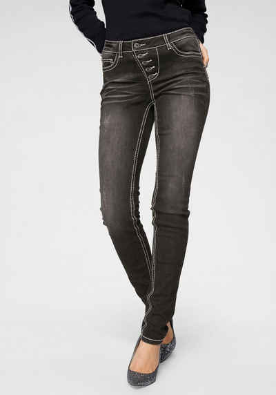 Arizona Slim-fit-Jeans Heavy Washed - Shaping Mid Waist