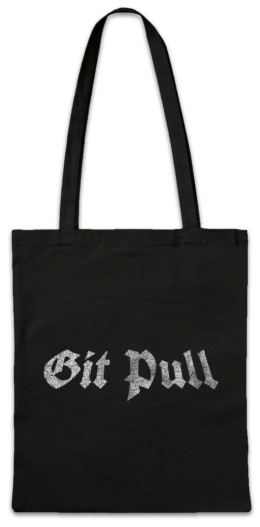 Beuteltasche Git Pull Stofftasche Pit Geek Nerd Fun Informatiker Informatik Amin IT
