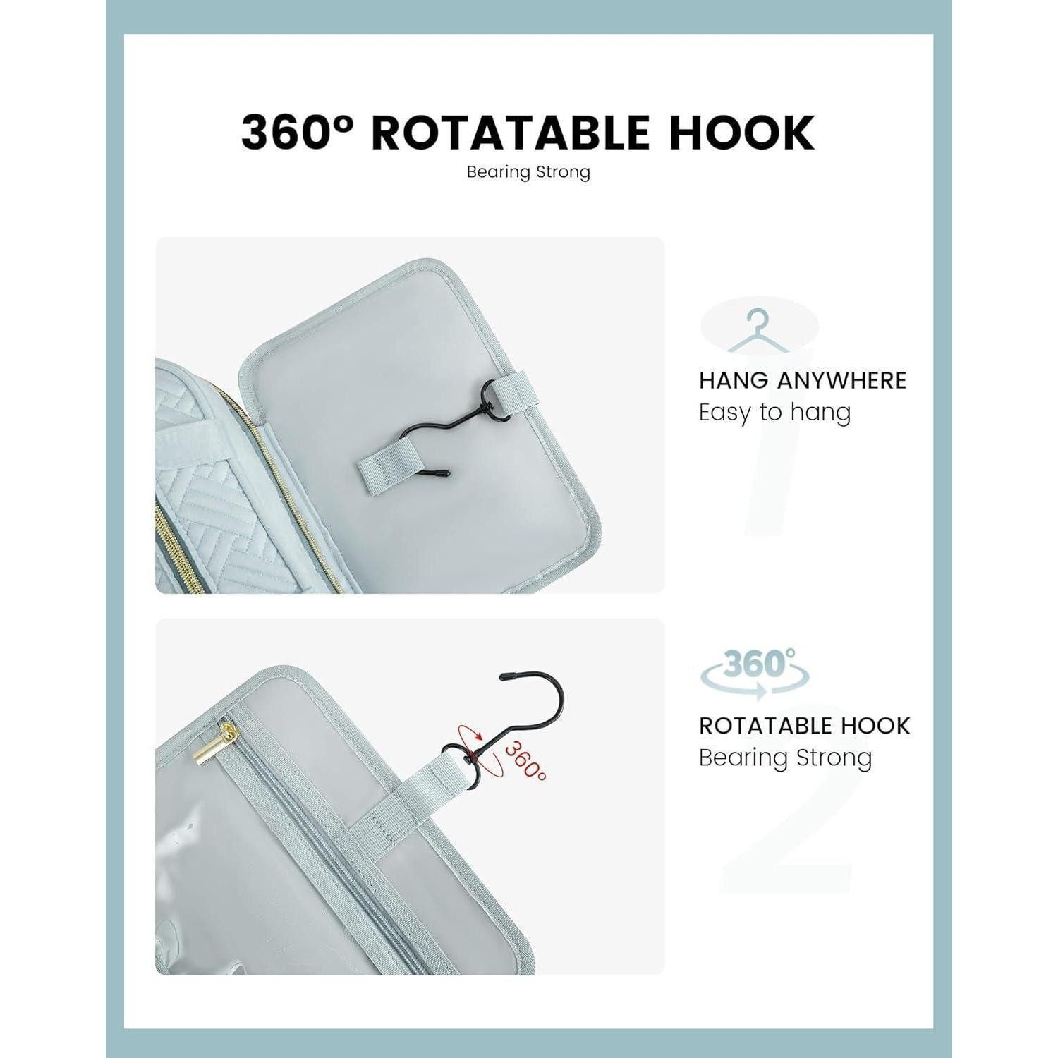 LuxusKollektion Kosmetiktasche Kosmetiktasche Damen wasserdicht mit Aufhängung und