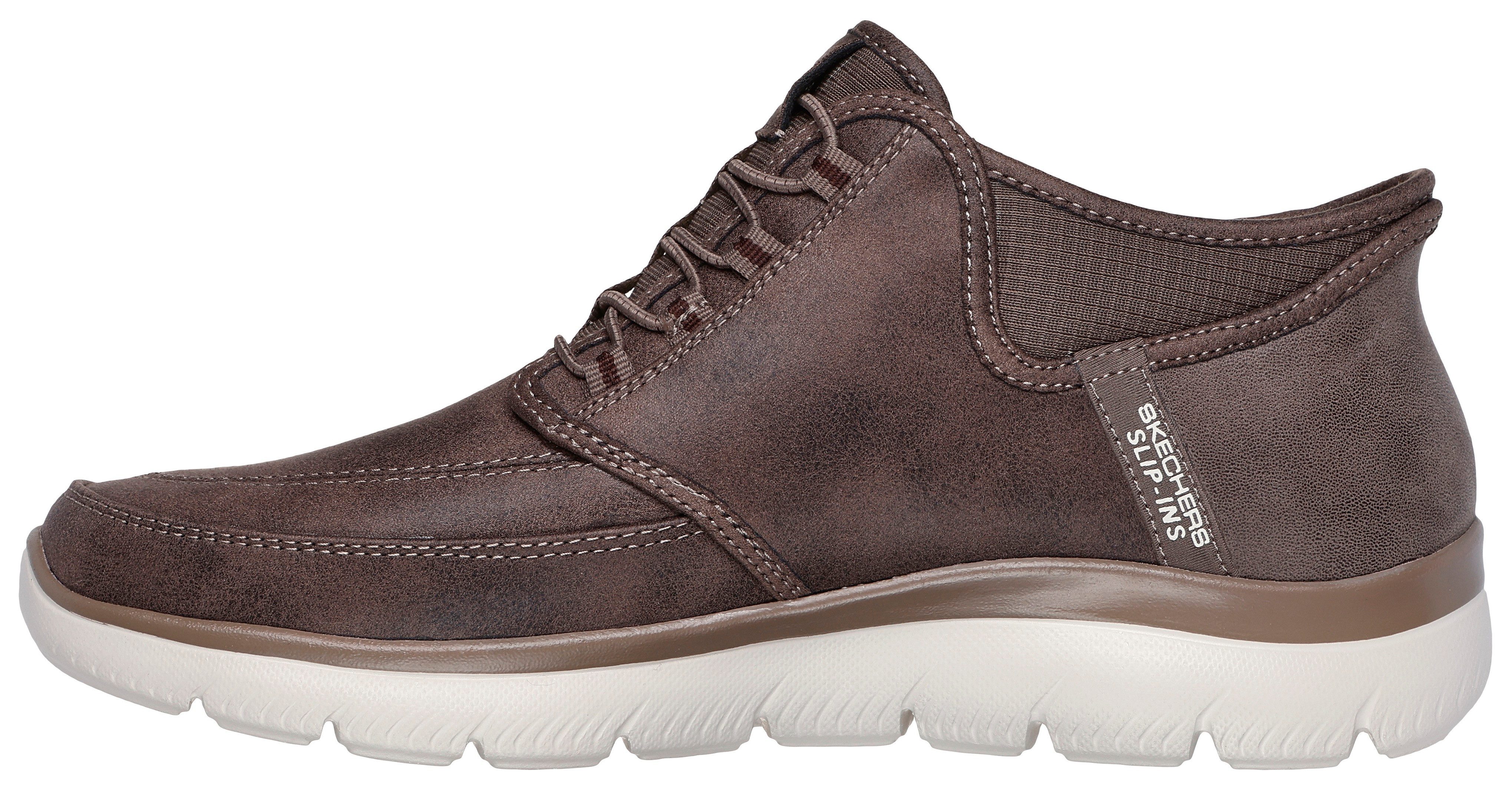 Skechers SUMMITS Slip-On Sneaker Schnürboots, Mid Cut Sneaker mit Hands Free Slip-Ins™ – Bild 4 von 5