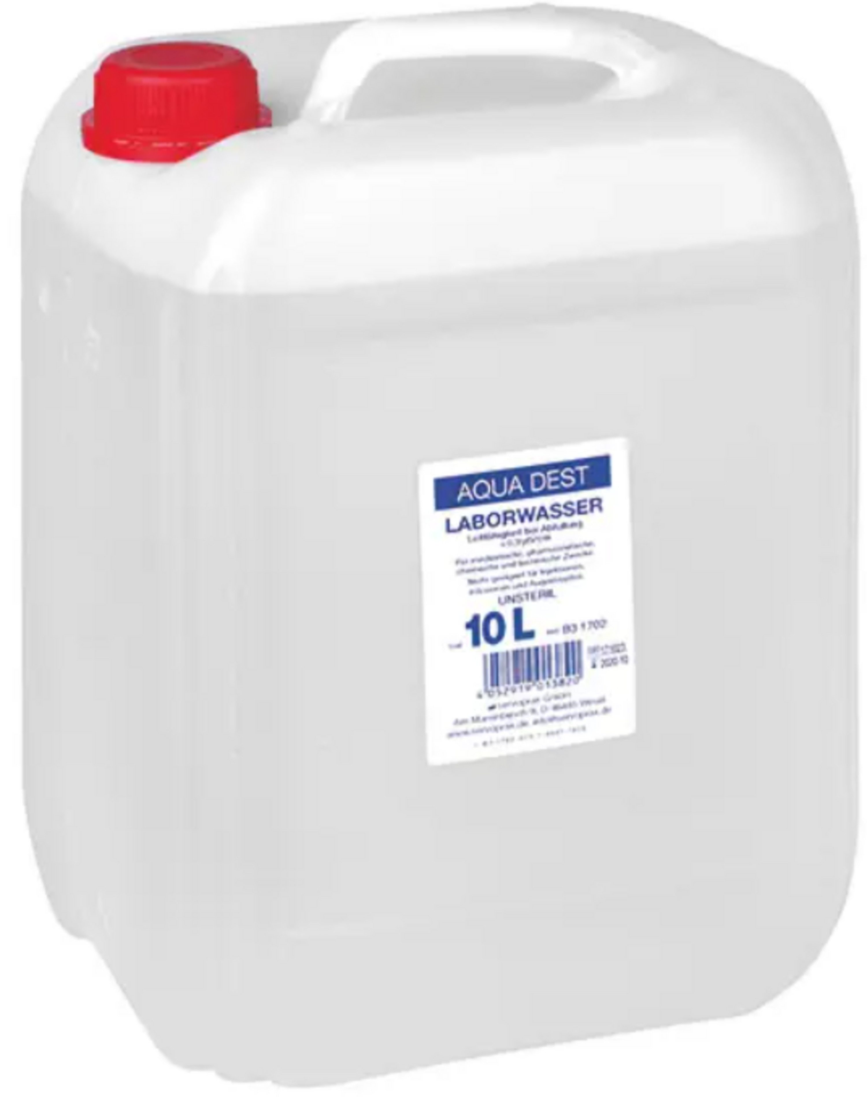 DocMed Destilliertes Wasser Aqua Dest-Laborwasser, Spar-Set, Vielseitig zu gebrauchen, besonders rein