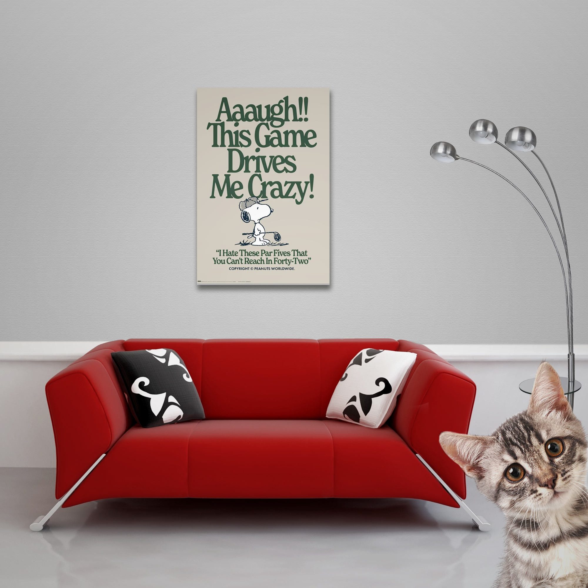 Poster Snoopy - Game Crazy - Poster 61x91,5 cm