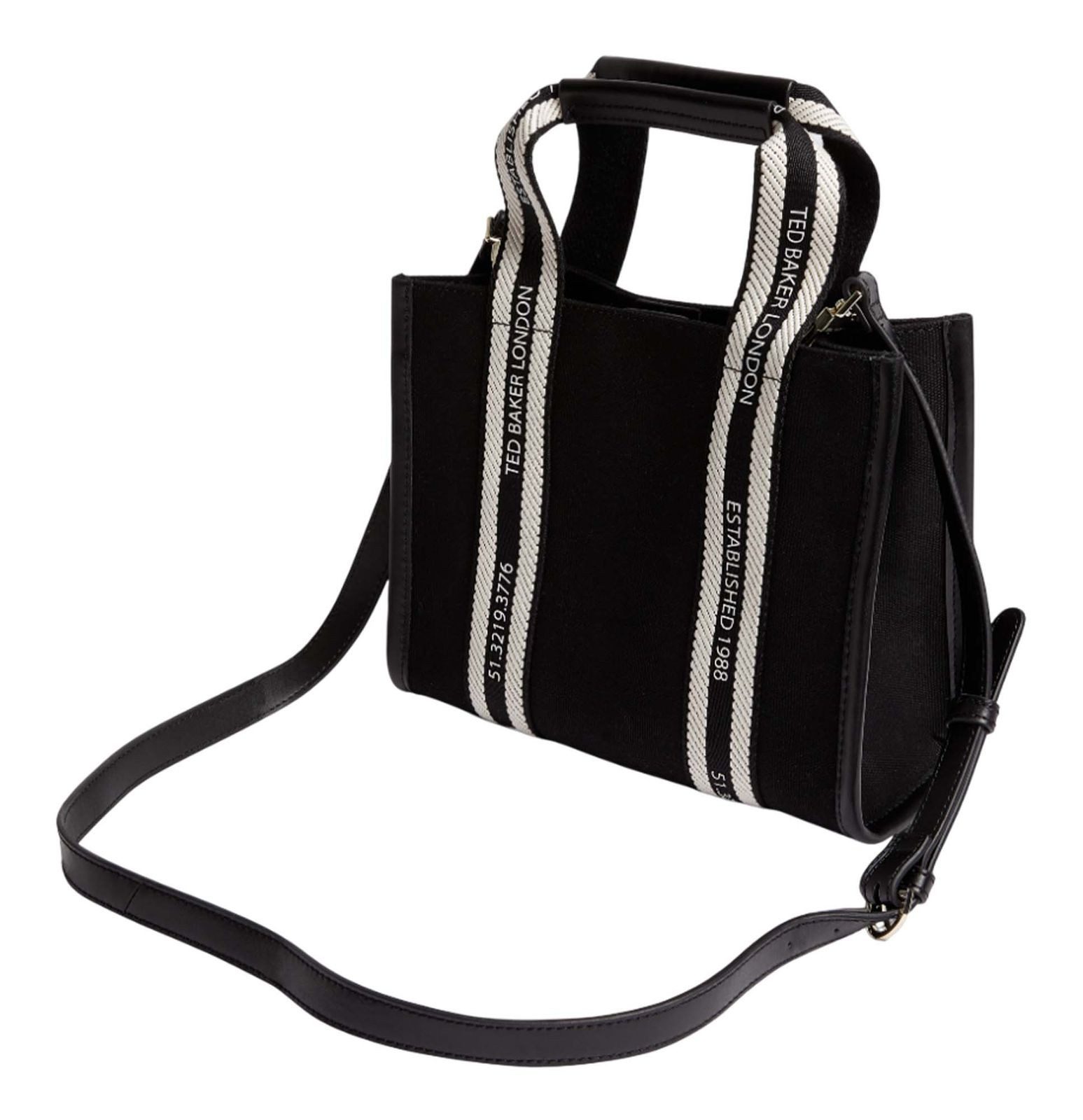 Ted Baker Umhängetasche Georjea Branded Webbing Canvas Small Tote