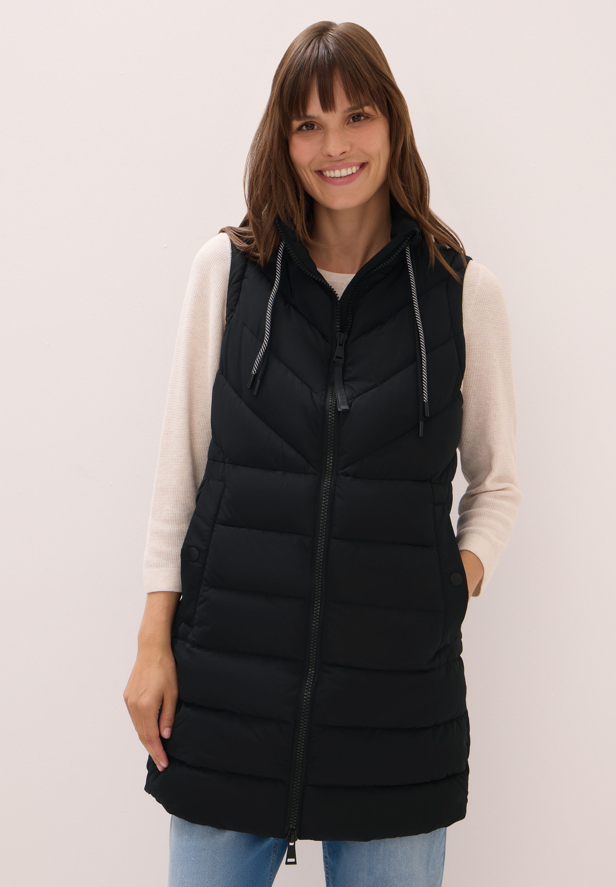 CECIL Steppweste mit Kapuze mit Tunnelzugband günstig online kaufen