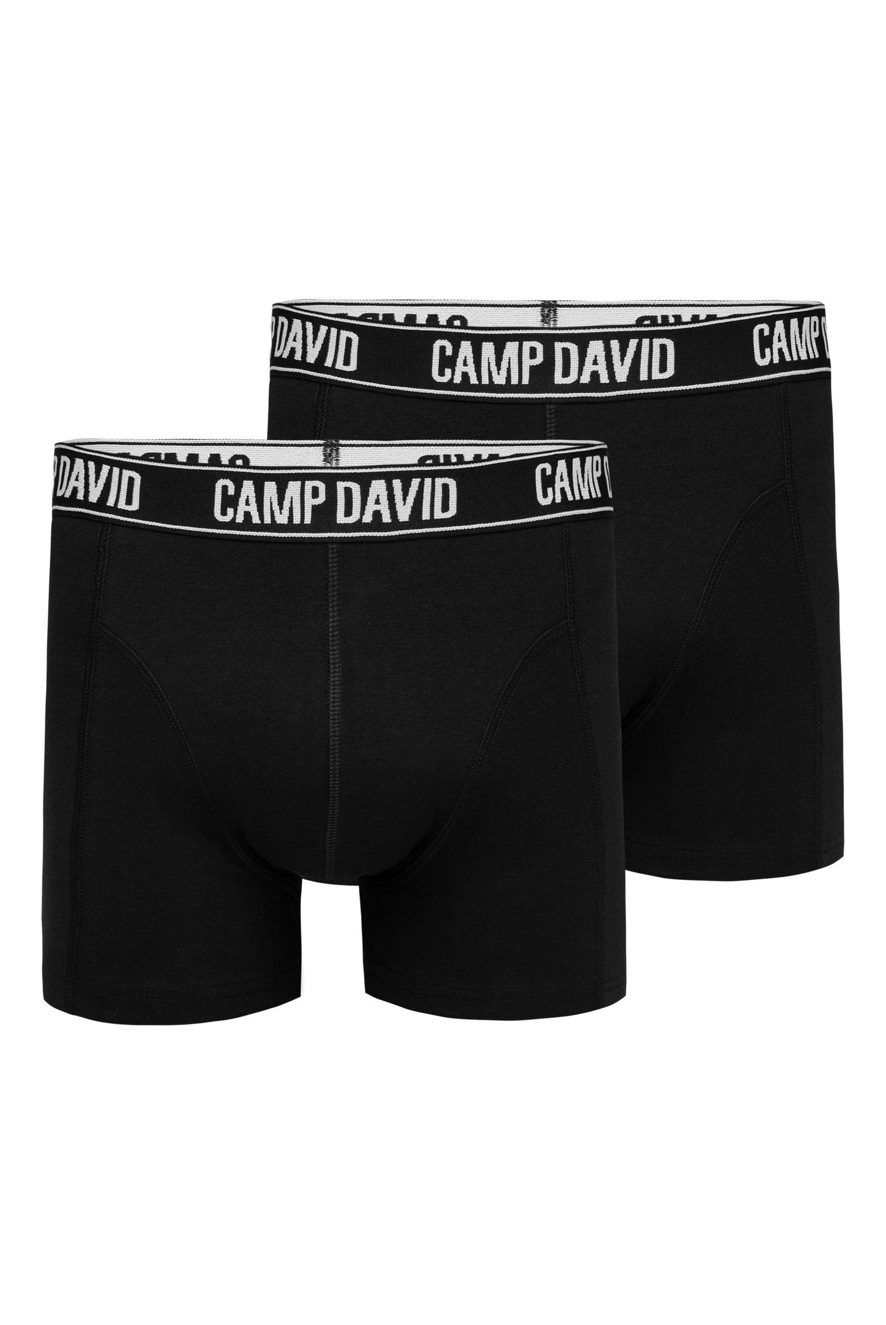 CAMP DAVID Boxershorts (Packung, 2-St) im 2er- Pack mit Logobund günstig online kaufen
