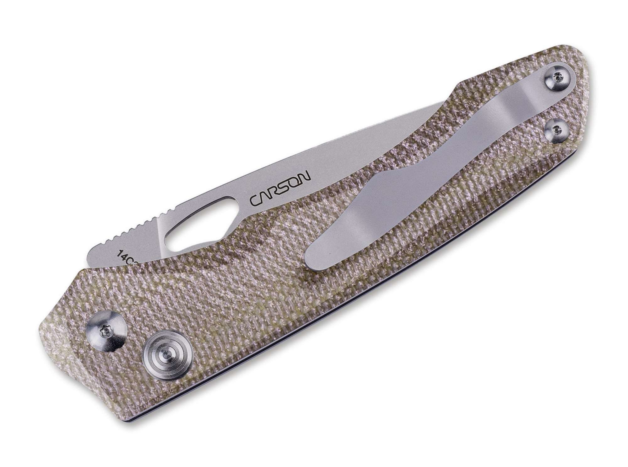 Real Steel Taschenmesser Real Steel Griffin Pro Micarta Green Stonewash