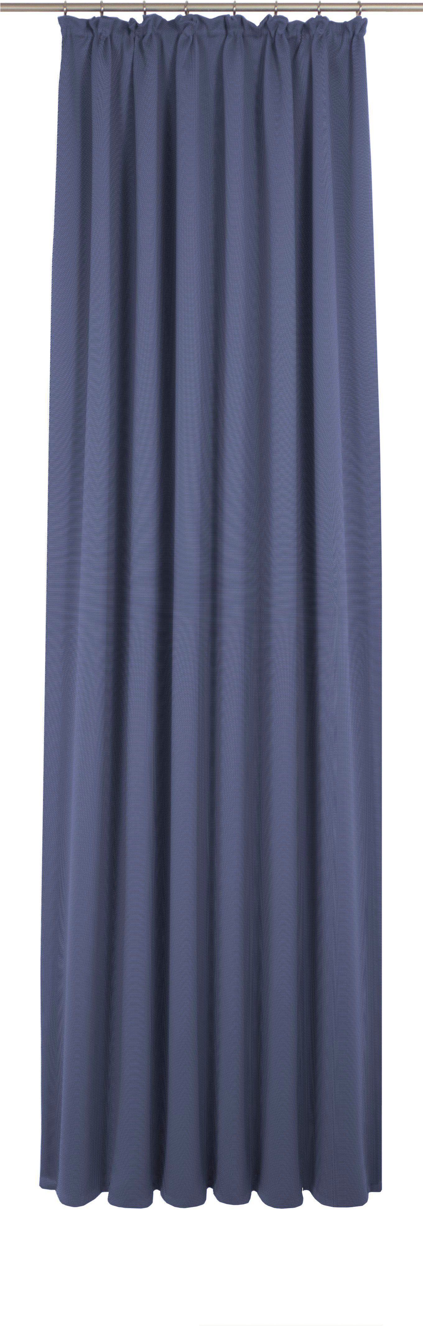 Vorhang Uni Collection, Wirth, Kräuselband (1 St), blickdicht, nach Maß royalblau