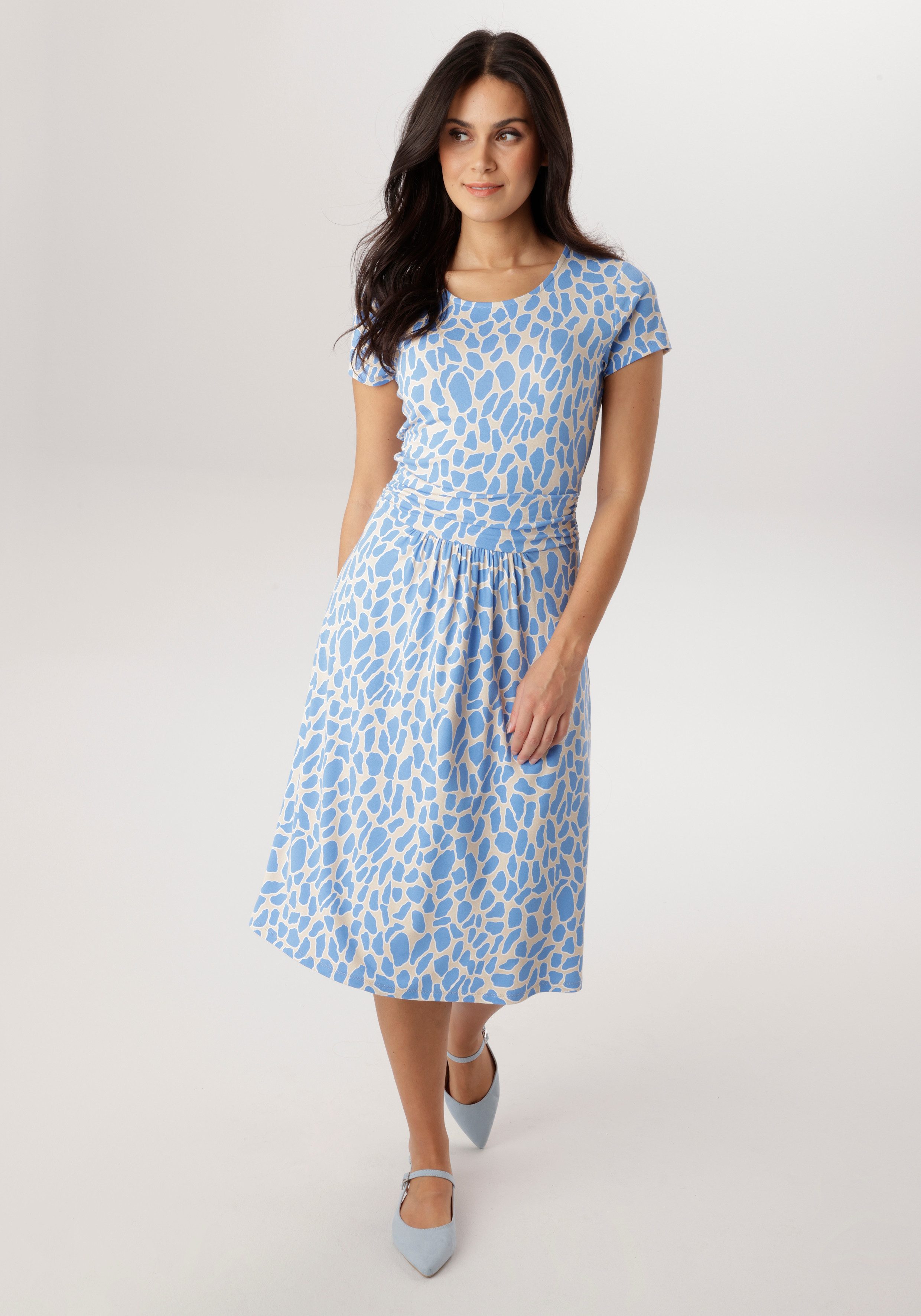 Aniston SELECTED Jerseykleid mit gerafftem Bund in der Taille - NEUE KOLLEK günstig online kaufen