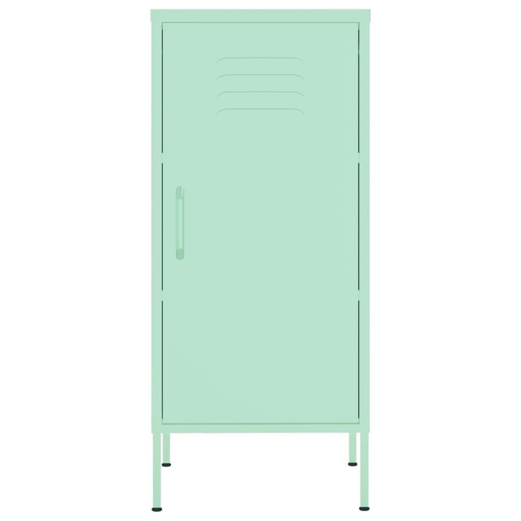 Stahl Fächerschrank cm vidaXL (1-St) Lagerschrank Mintgrün 42,5x35x101,5 Minzgrün