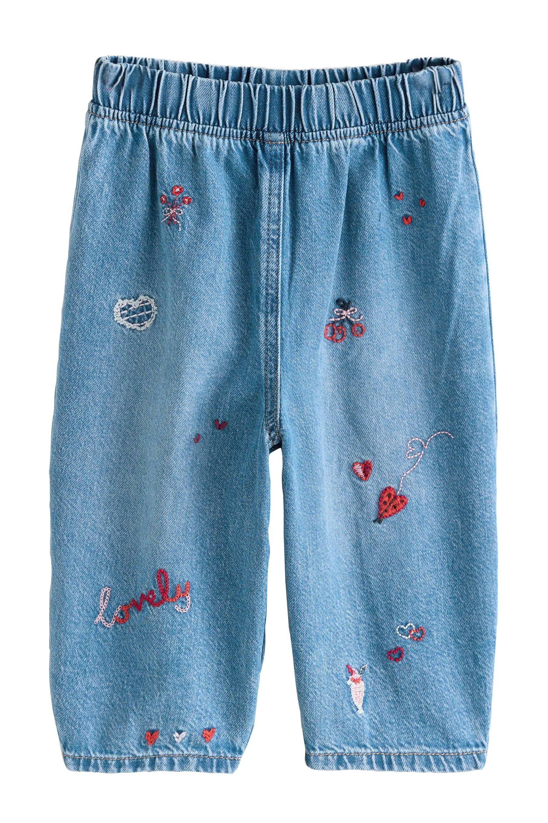 Next Dehnbund-Jeans Galentines Jeans mit Stickerei (1-tlg)