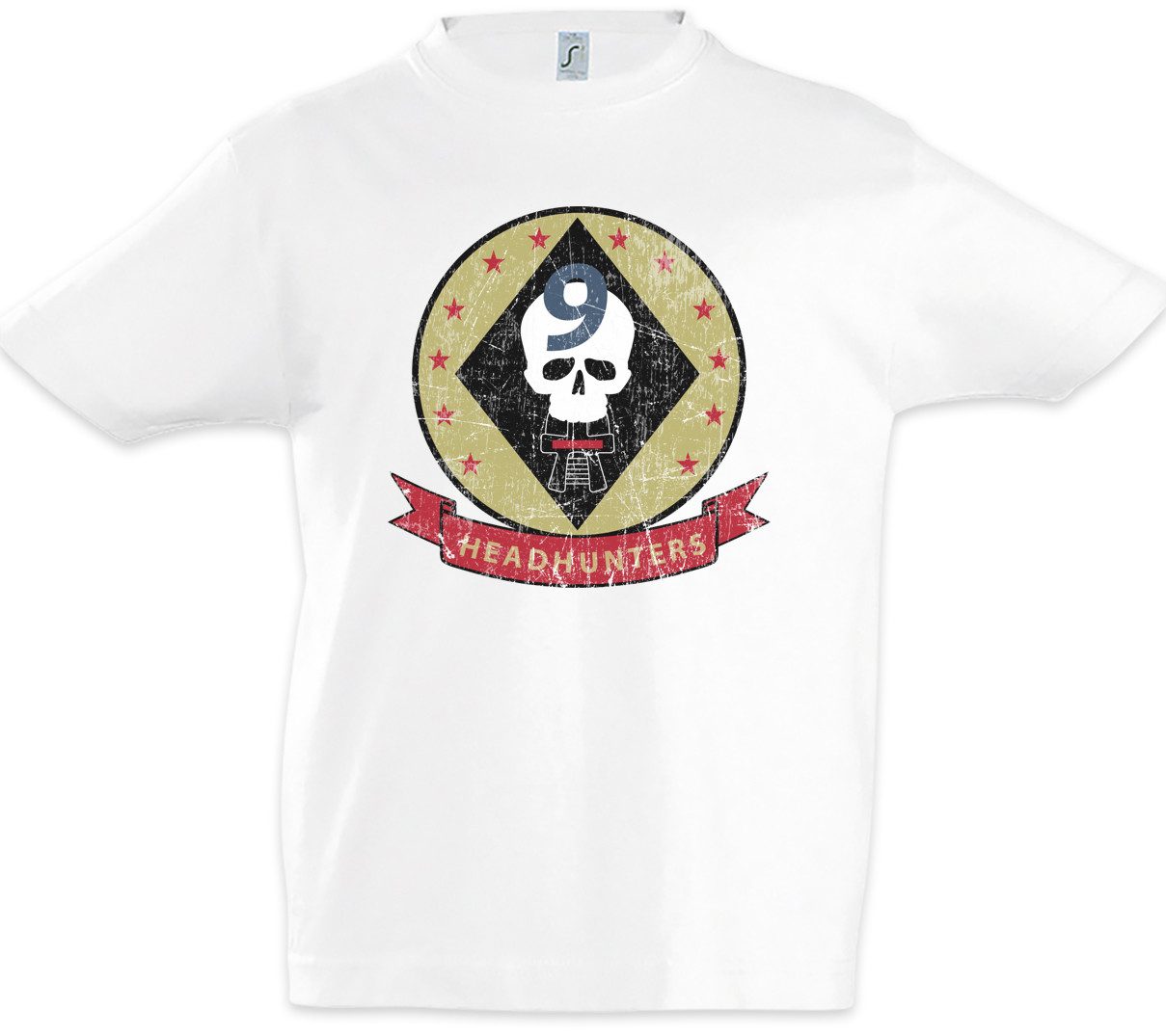 Print-Shirt Headhunters Squadron Patch Kinder T-Shirt Lieutenant Galactica Space