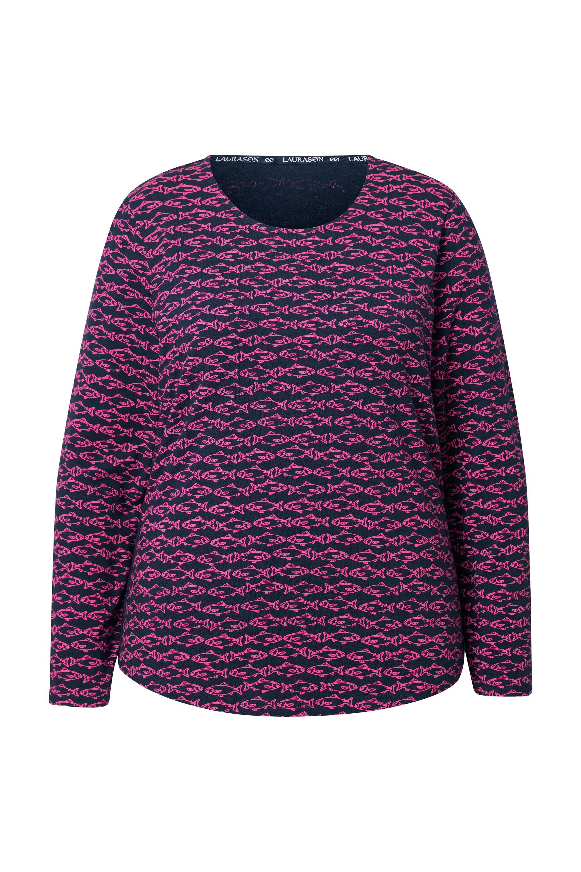 Laurasøn T-Shirt Shirt LangarmRundhalsausschnitt OEKO-TEX