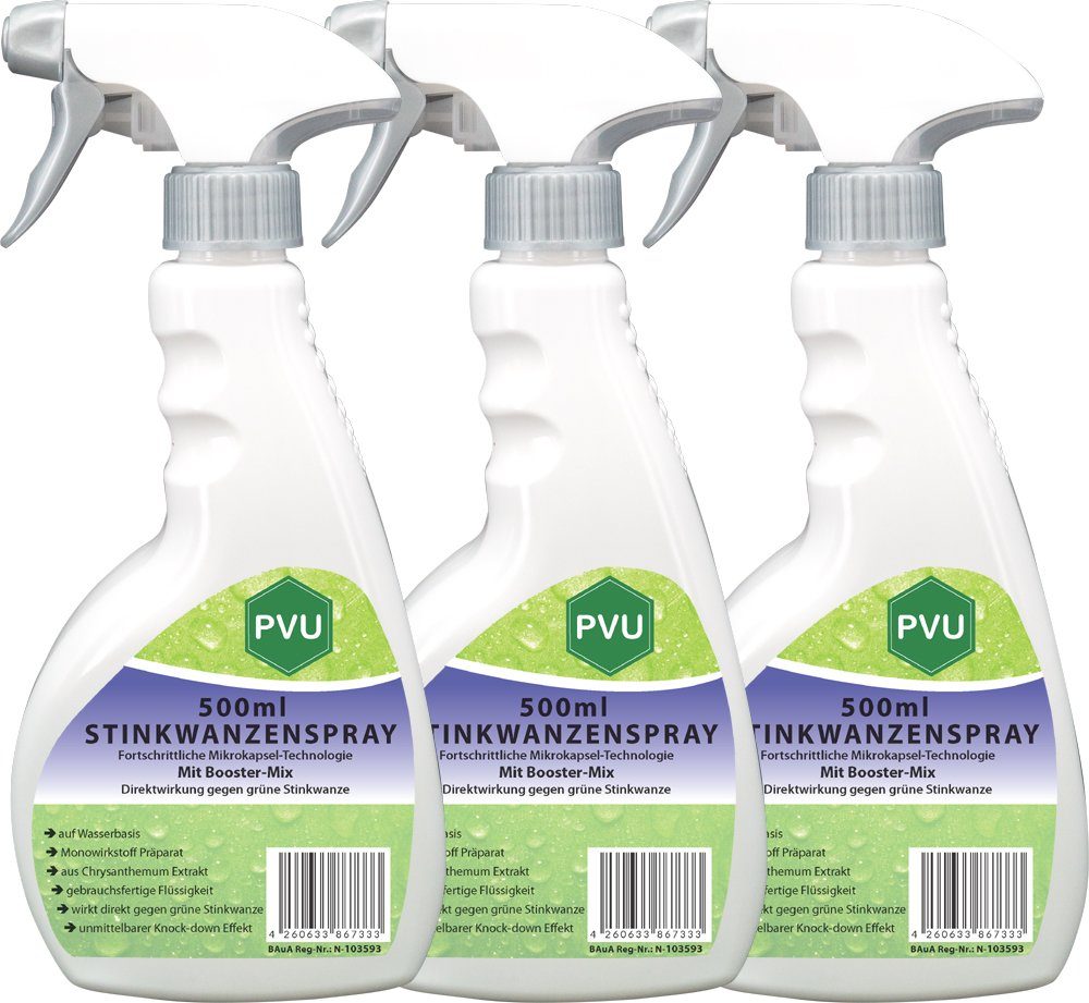 PVU Insektenspray Stinkwanzen / Wanzen Bekämpfung, 1.5 l, Booster Mix, unmittelbarer Knock-down Effekt