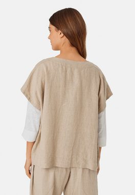Masai Oversize-Shirt MaIdoro Leicht, luftig, weiches Leinen, dekorative Taschen