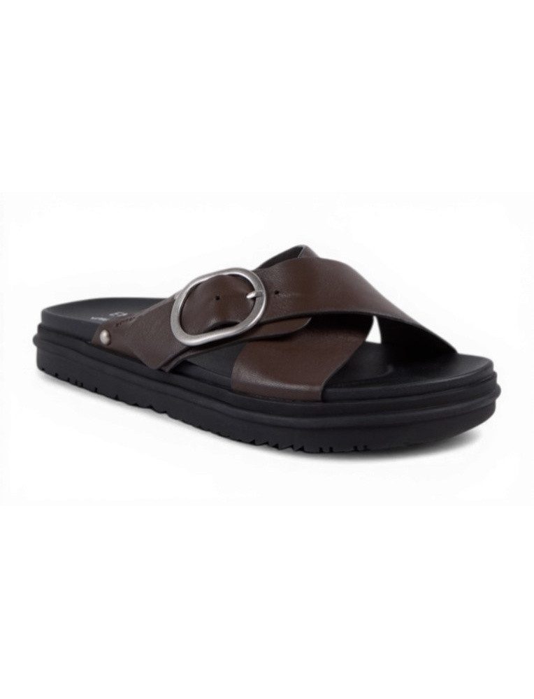 Emu Australia Ebony (Leder) braun/schwarz Damen Sandale