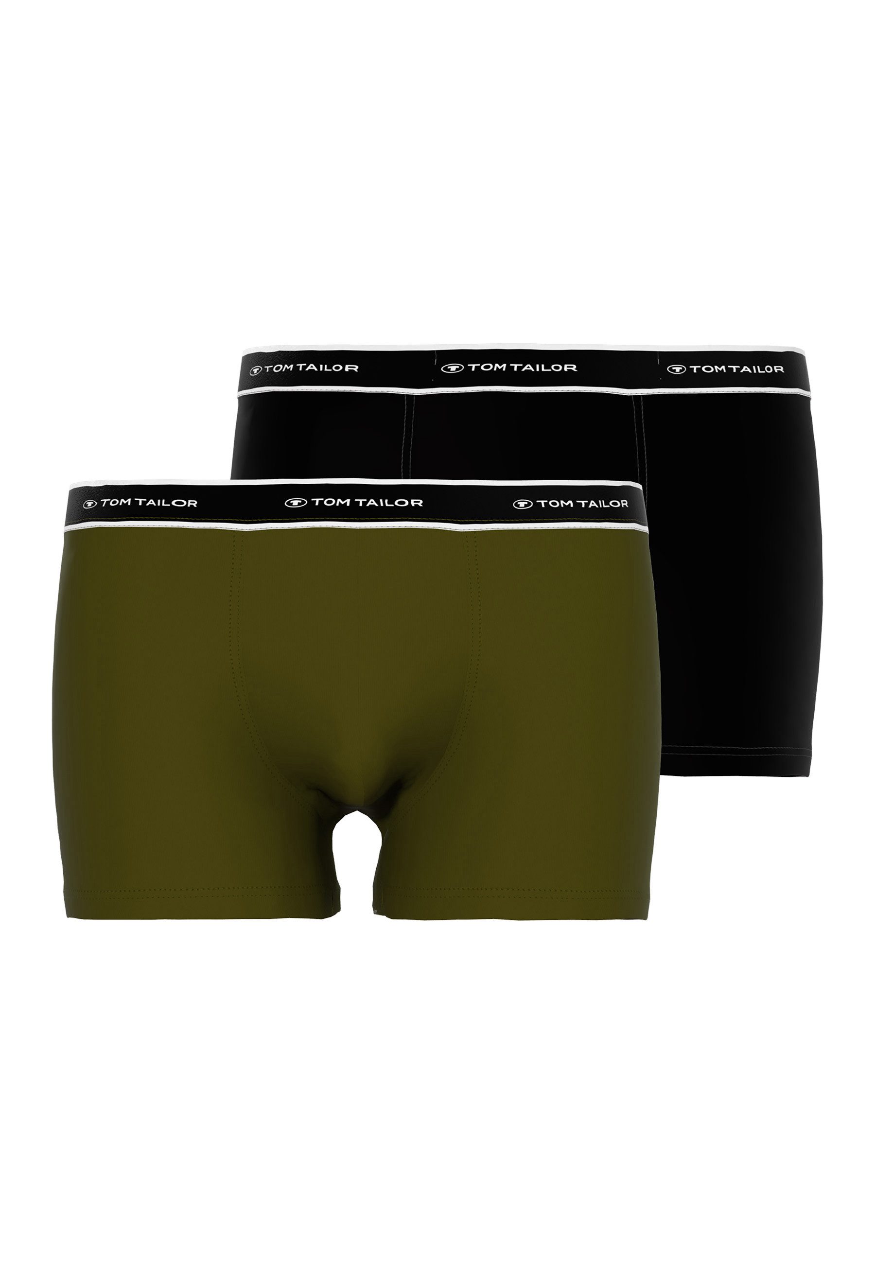 TOM TAILOR Boxershorts Kentucky (Packung, 2er Pack) weich, bequem, basic, eng, atmungsaktiv, Logobund, Baumwollmix
