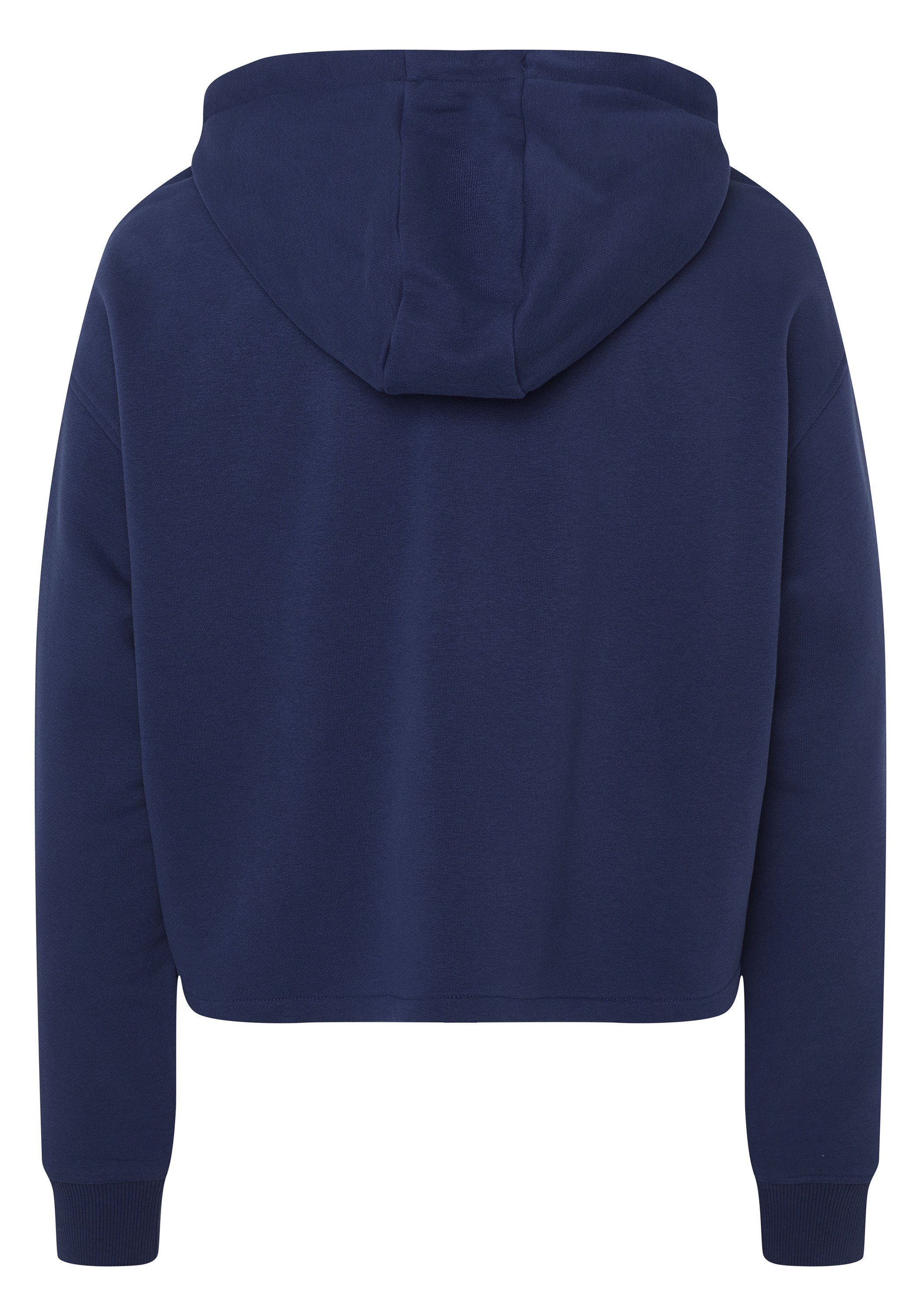 Jumper-Design Kapuzensweatjacke im Medieval Blue 1 Chiemsee 19-3933 Cropped Hoodie