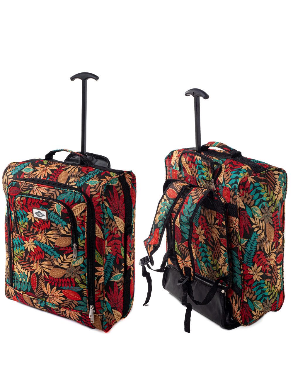 Handgepäckkoffer 55x40x20 cm, Leichter 2-in-1 Reisekoffer mit Rollen (Trolley) 40 L