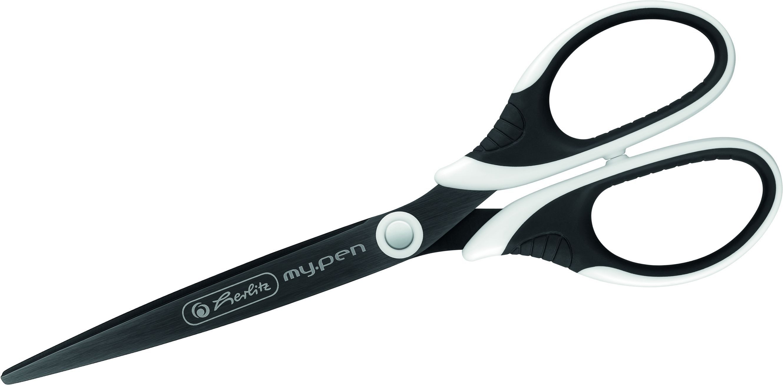 Herlitz Papierscheren Universalschere Schere my.pen schwarz/weiß Packung mit 6 Stück