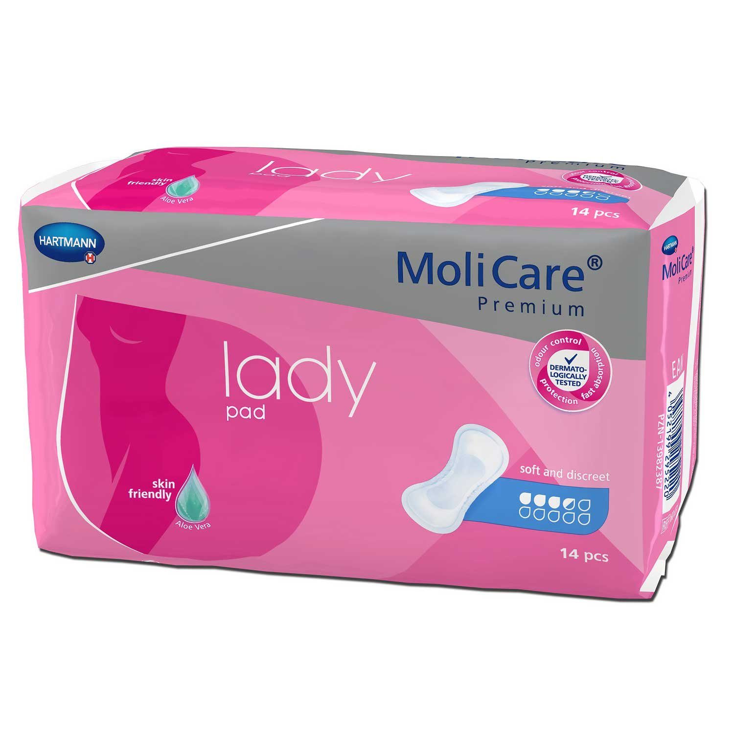 Molicare Inkontinenzslip MoliCare® Premium lady pad 3,5 Tropfen Karton (168-St) für diskrete Inkontinenzversorgung