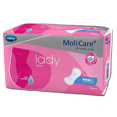 Molicare Inkontinenzslip MoliCare® Premium lady pad 4 Tropfen Karton x12 (168-St) für Diskrete Inkontinenzversorgung