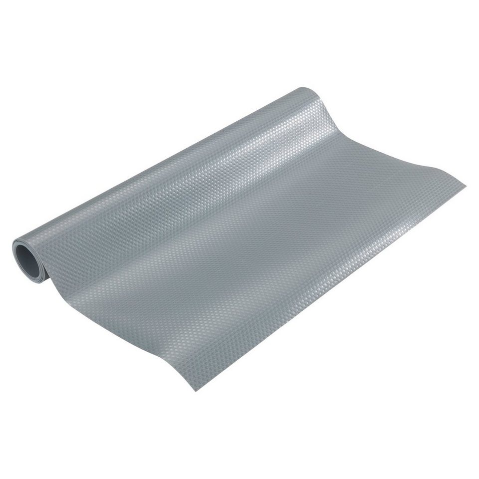 Basera® Regalaufsatz Wasserdichte extra starke Antirutschmatten, 4x 150 x  50 cm, zuschneidbar, grau, für Kühlschrank und Schublade
