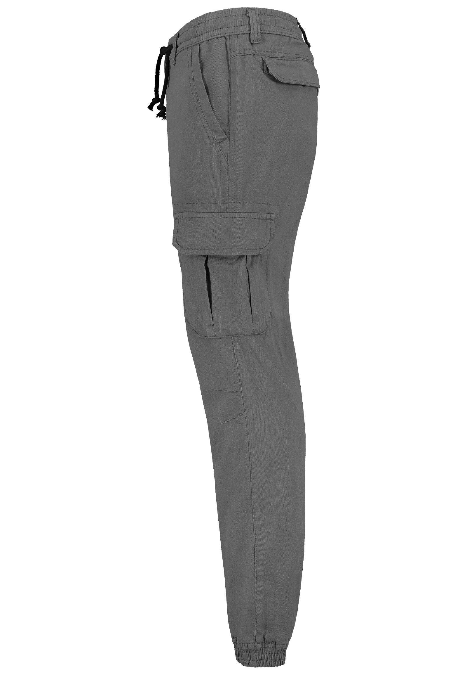 SUBLEVEL Cargohose mit elastischen Bündchen und Kordelzug Jogger Pants günstig online kaufen