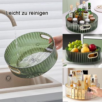 NUODWELL Gewürzregal 2 Stücke Lazy Susan Drehteller, Schrank Drehteller Organizer für Küche