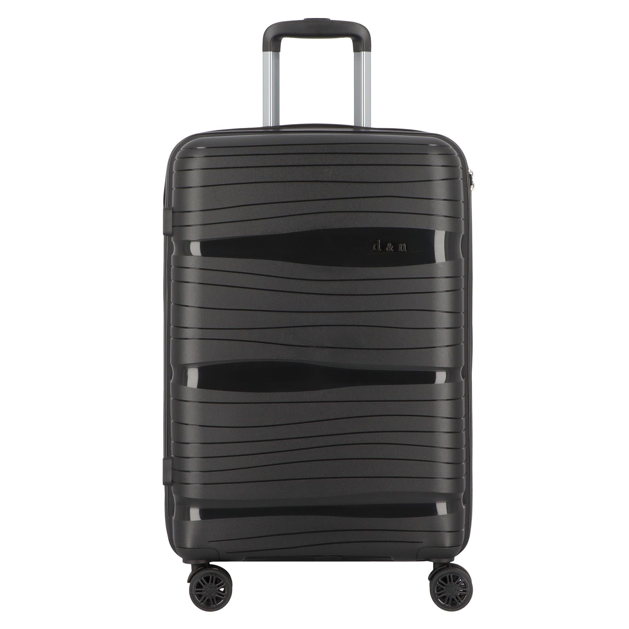 D&N Hartschalen-Trolley Travel Line 4300, 4 Rollen, Polypropylen