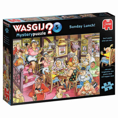 Jumbo Spiele Puzzle 1119800096 Wasgij Mystery 5 Sonntagsessen!, 1000 Puzzleteile, Made in Europe