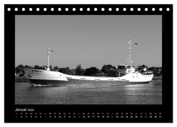 CALVENDO Wandkalender Alte Schiffe (Tischkalender 2024 DIN A5 quer), CALVENDO Monatskalender