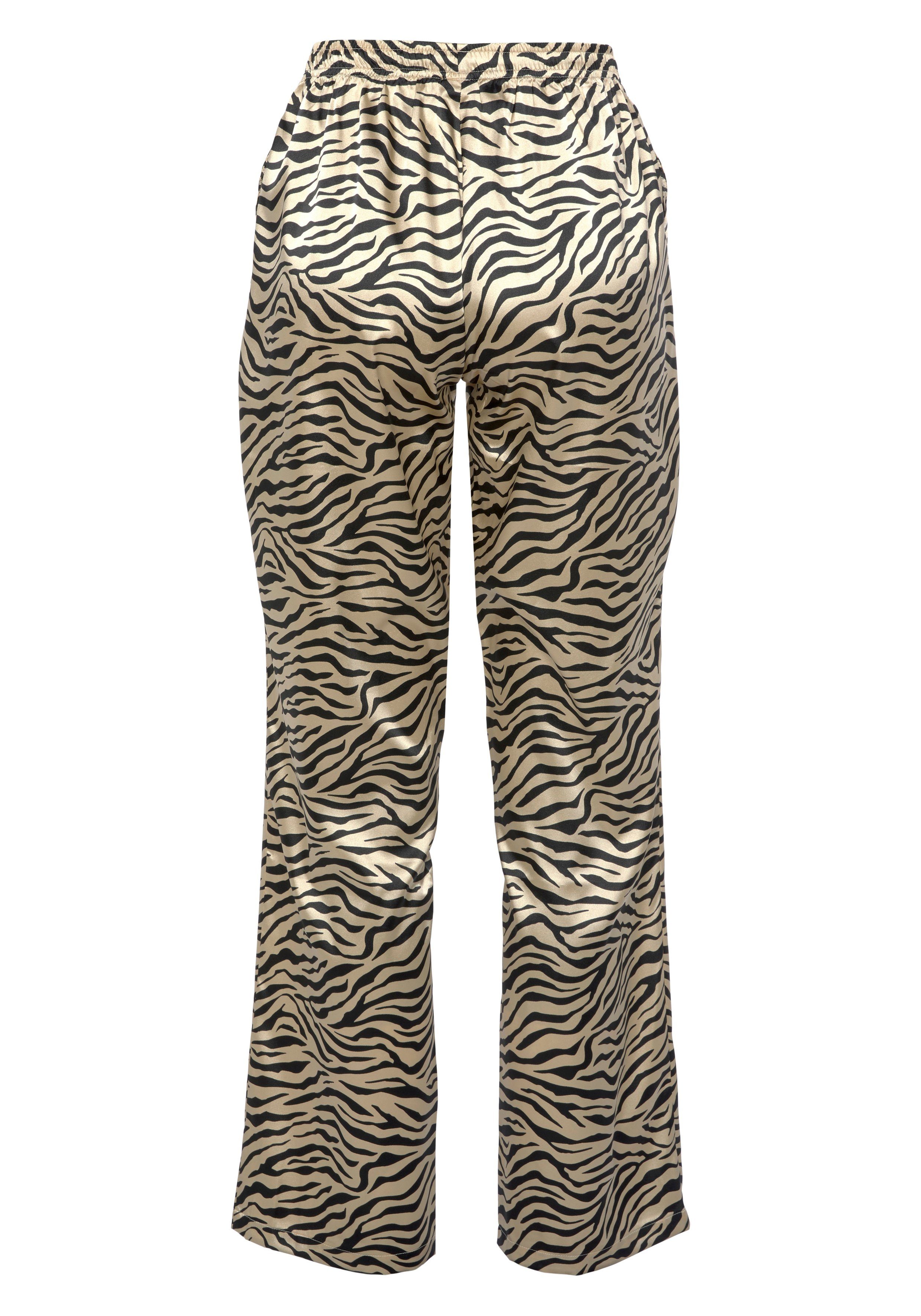 Buffalo Pyjamahose mit Animal-Print zebra-print schönem