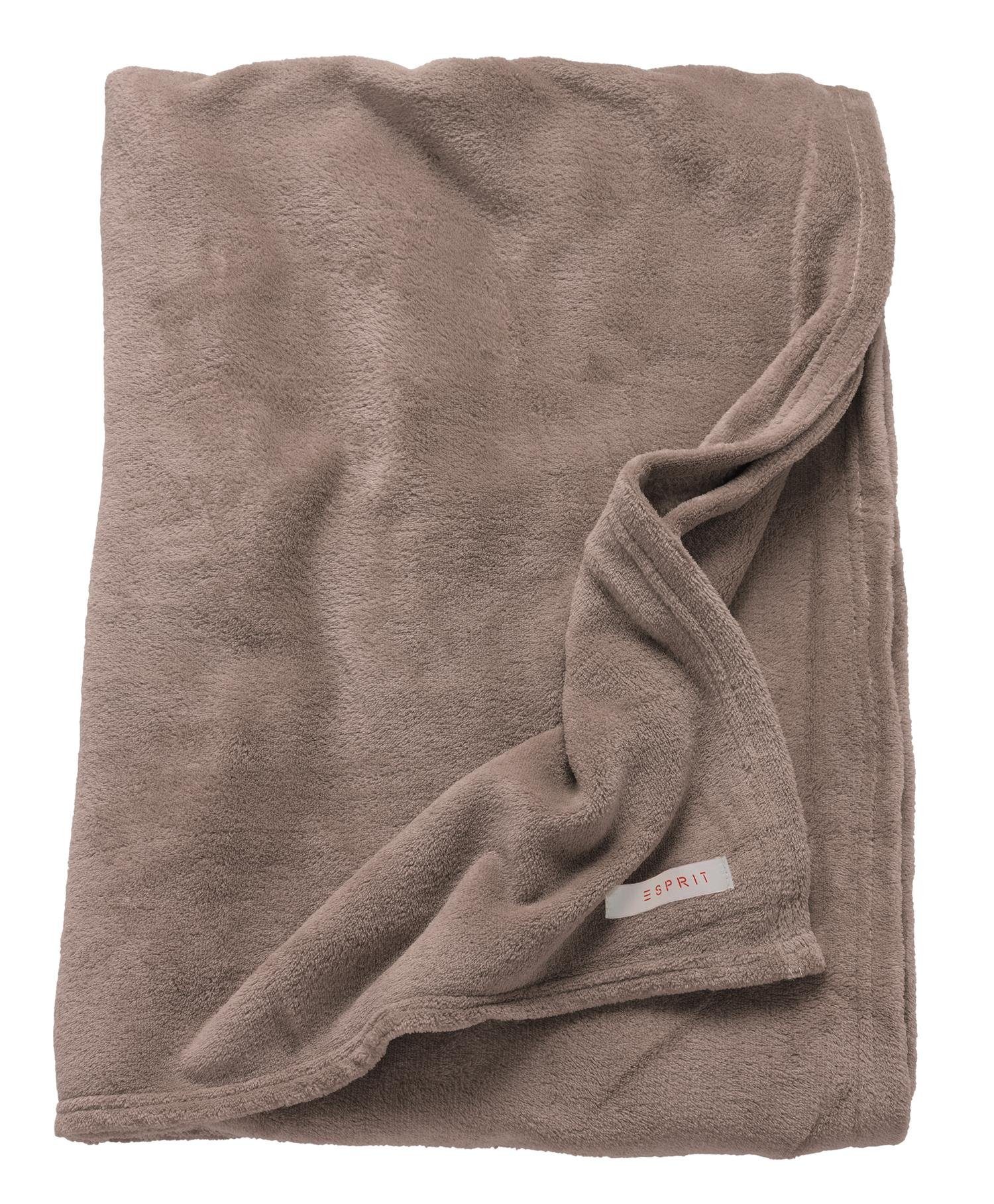 Wohndecke ESPRIT Wohndecke Kuscheldecke Blanket Super Soft Mellows, Esprit, weiches Fleece, wärmende Eigenschaften