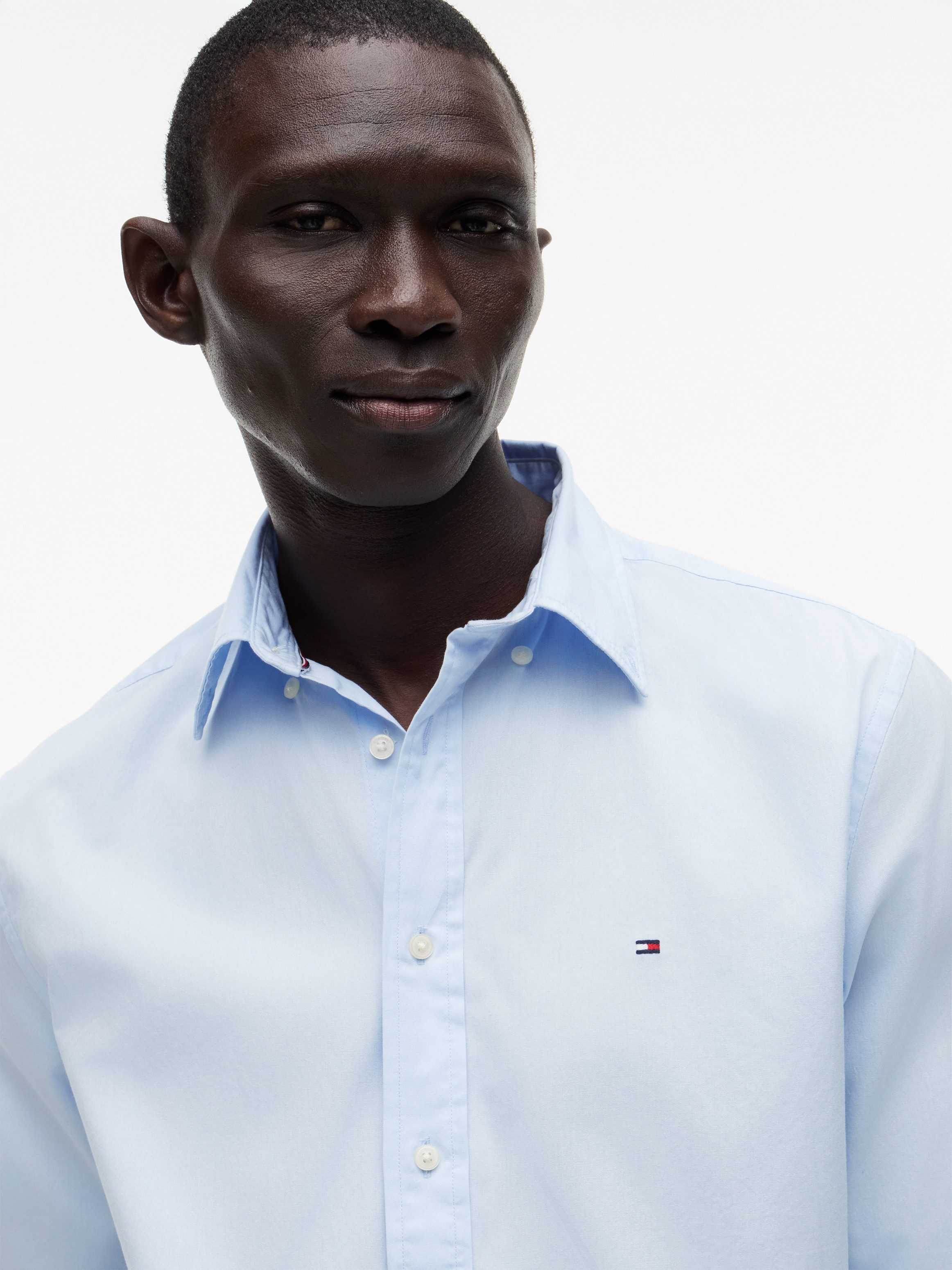 Tommy Hilfiger Langarmhemd CORE FLEX POPLIN SOLID Regular Fit SHIRT Regular Fit Flex Cotton