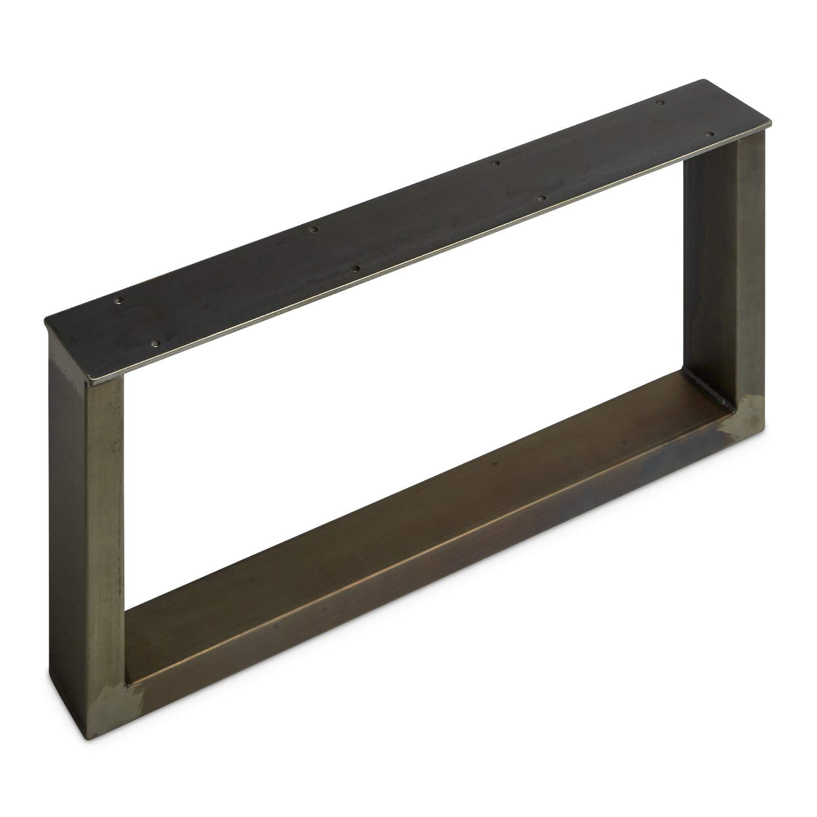 Tischgestell TAB Stahl Used Look Profil 80 x 40 mm Tischbein